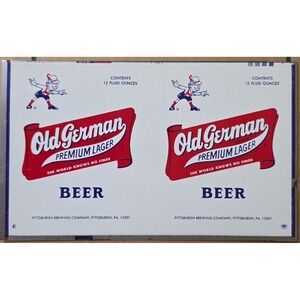 VINTAGE OLD GERMAN BEER METAL flat unrolled Can‎ PITTSBURGH BREWING COMPANY